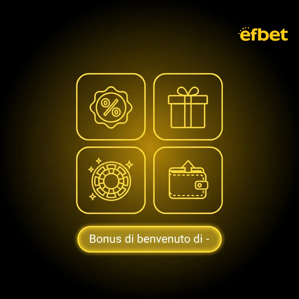 Banner promozionale Efbet: bonus di benvenuto con primo deposito e giri gratis; termini e condizioni si applicano.