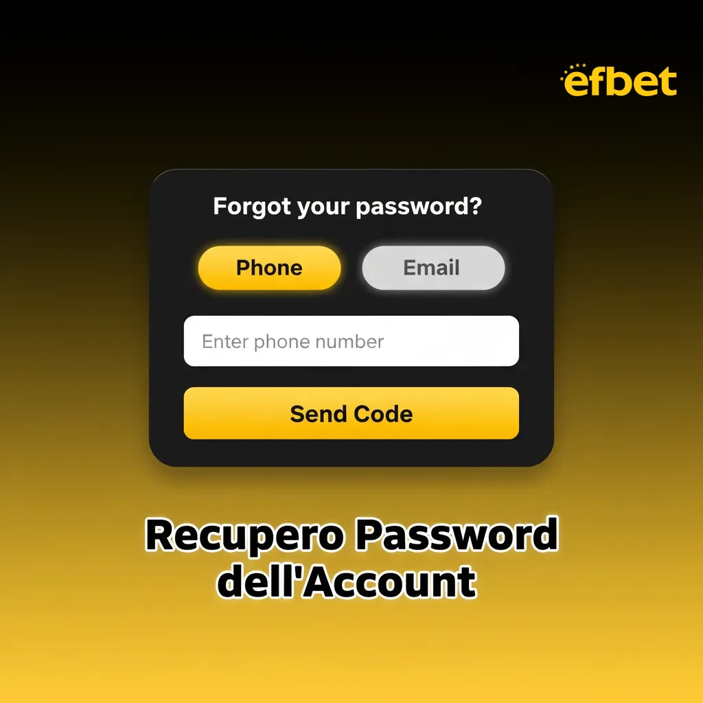 Illustrazione Recupero Password: inserisci email/telefono, ricevi link o OTP, imposta nuova password, verifica 2FA.